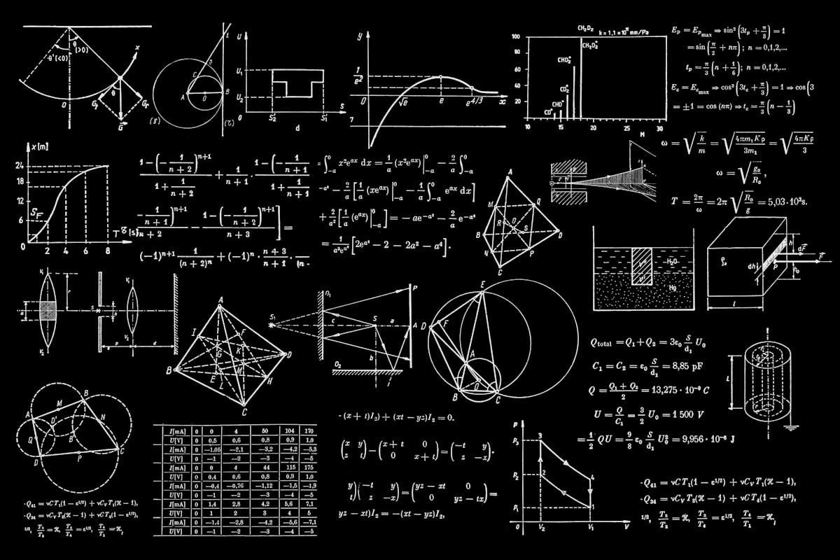 Students studying mathematics