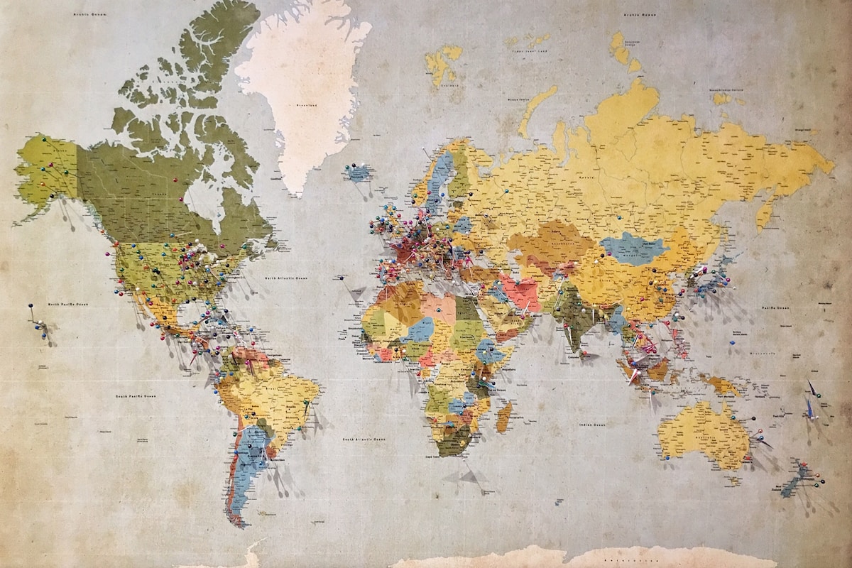 Map visualization representing spatial thinking in combinatorial mathematics